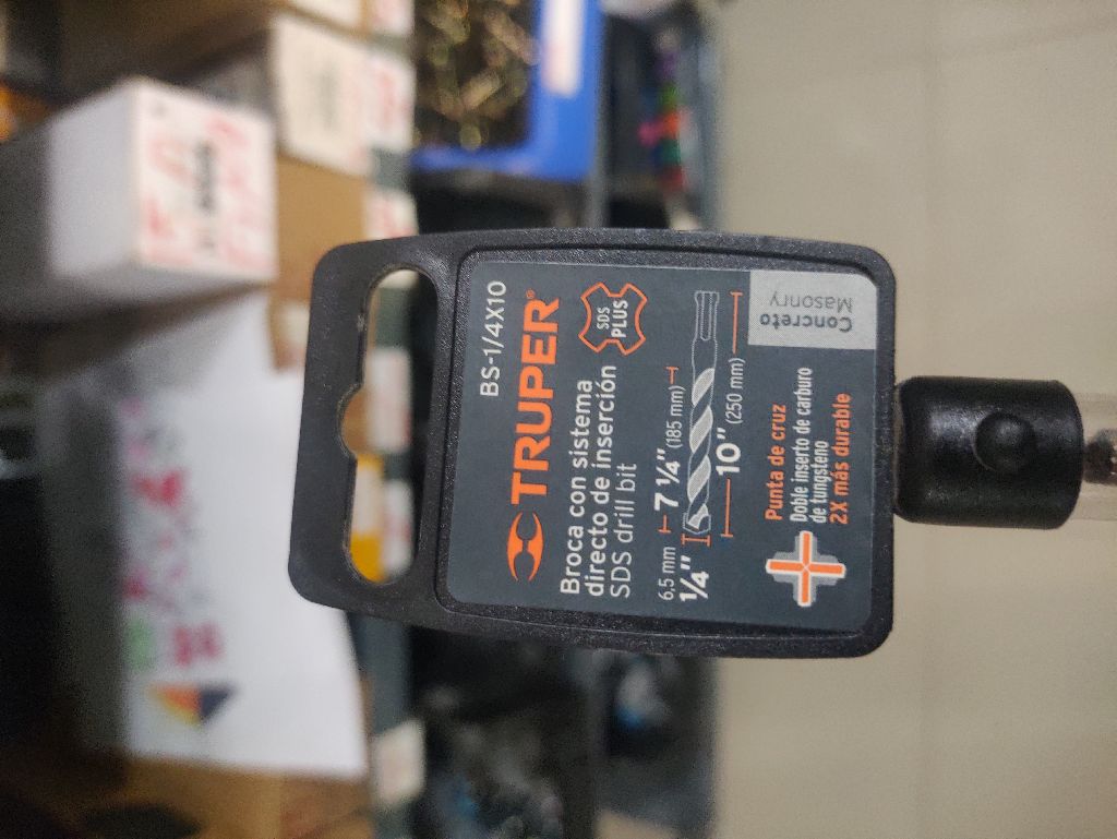 Barrena Broca P/Concreto Hilti 1/4x10 Truper