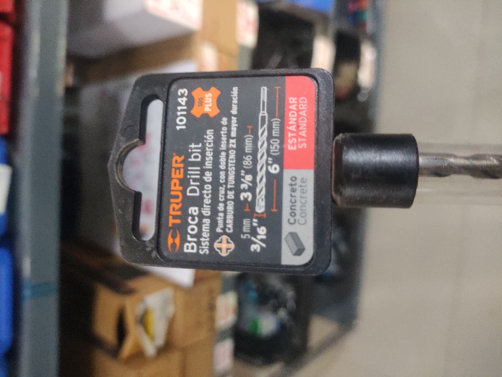Barrena Broca P/Concreto Hilti 3/16x6 Truper