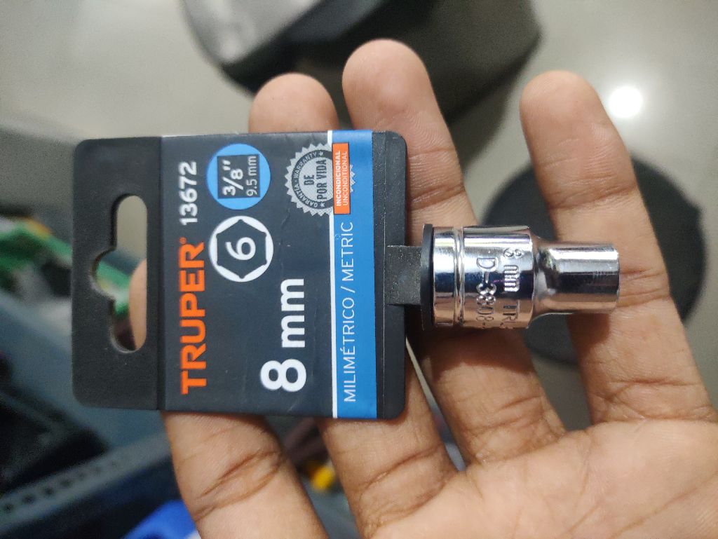 Cubo Mecanico 8mm X3/8 Truper