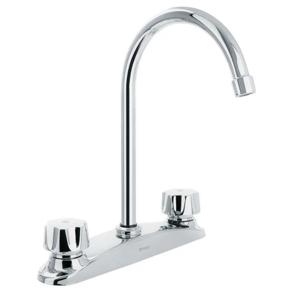 Llave Mezc. P/Fregadero De 2 Boca PVC