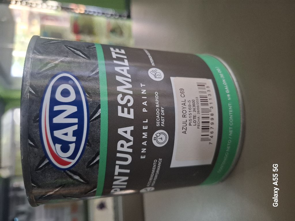 Pintura Esmalte Azul Royal 1/4  Cano