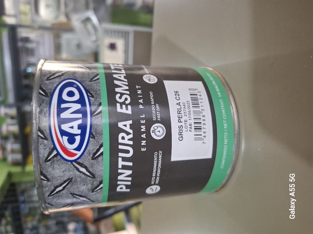 Pintura Esmalte Cano Gris Perla 26 De 1/4