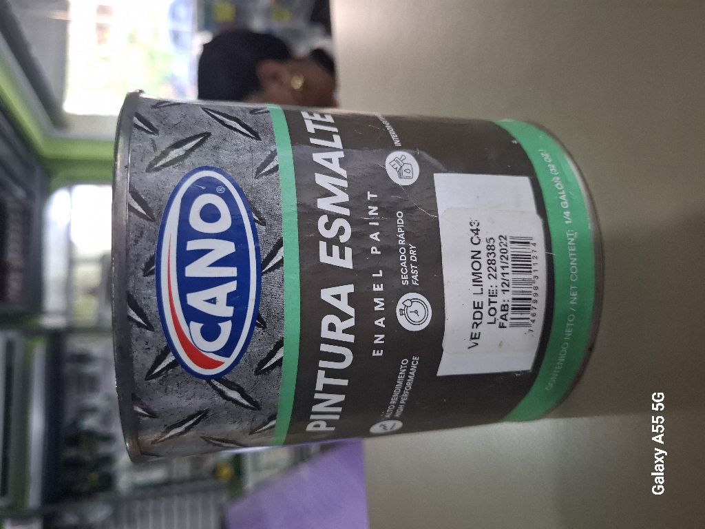 Pintura Esmalte Verde 1/4  Cano
