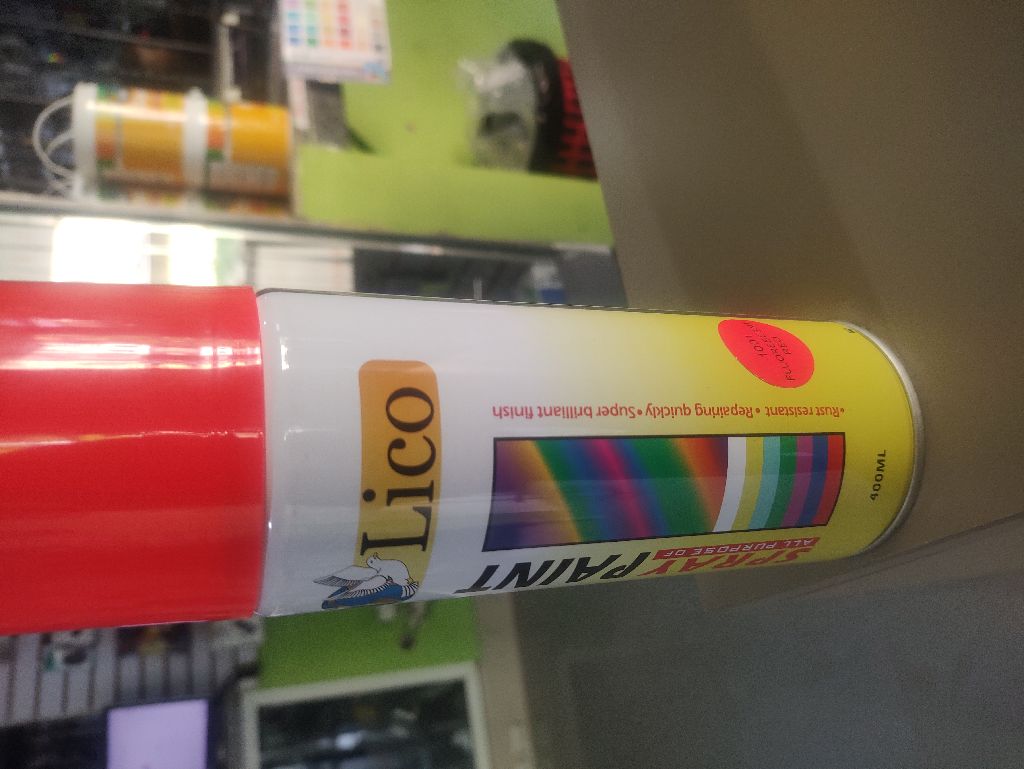 Pintura Spray Rojo Florescente