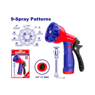 Pistola de manguera para jardin Emtop