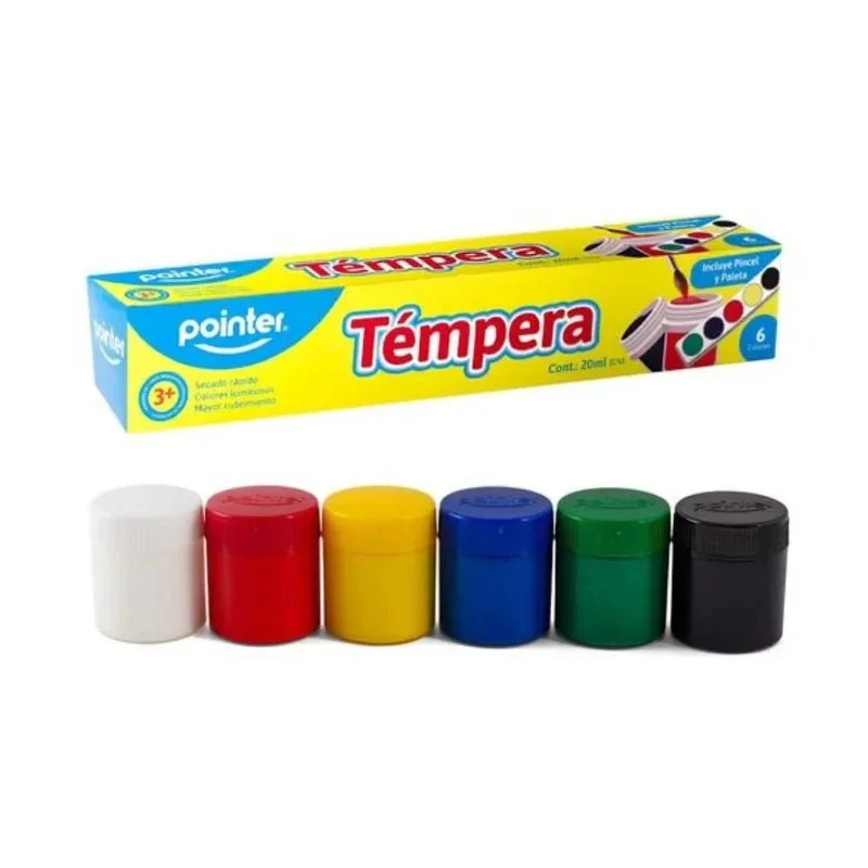 Tempera Grande De 6 Colores Rekord