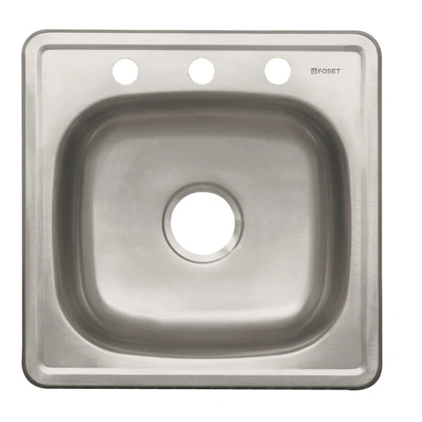 Fregadero Acero Inoxidable Sencillo 25 X 22 X 6