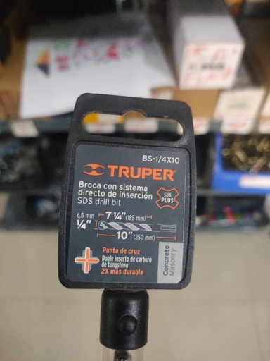 [SDF54F2] Barrena Broca P/Concreto Hilti 1/4x10 Truper