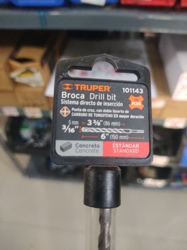 [12320] Barrena Broca P/Concreto Hilti 3/16x6 Truper