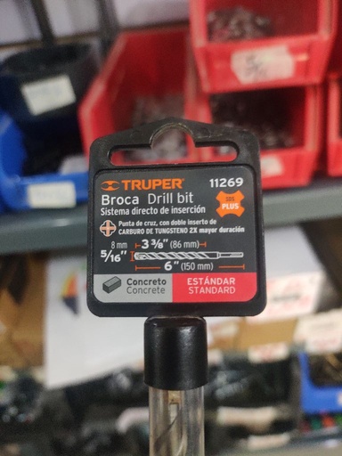 [521SAD325] Barrena Broca P/Concreto Hilti 5/16x6 Truper