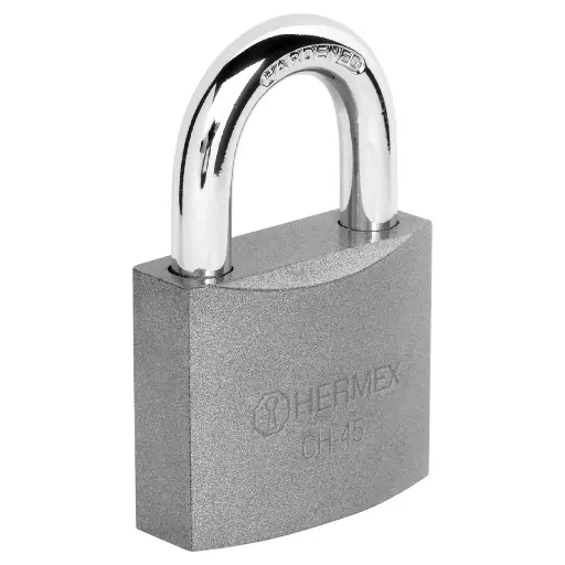[CANDADO45] Candado Gris Hermex De 45mm