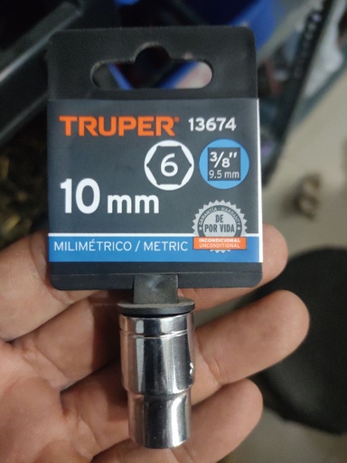 [6941556207236] Cubo mecanico 10 x3/8 Truper
