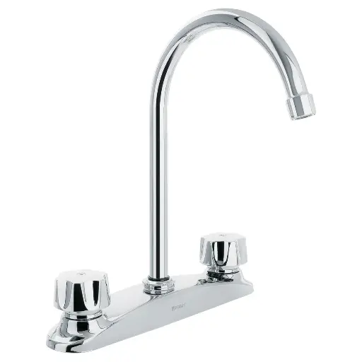 [6972753161380] Llave Mezc. P/Fregadero De 2 Boca T/Sayco Pesada Metal