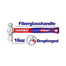 [6972951247848] Martillo de bola 16oz cabo de fibra emtop