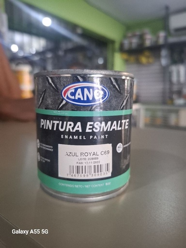 [PINTURAAZUL] Pintura Esmalte Azul Royal 1/16