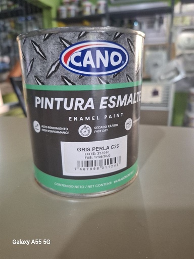 [PINTURA] Pintura Esmalte Cano Gris Perla 26 De 1/4