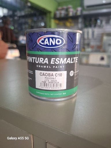[PINTURACAOBA] Pintura Esmalte Caoba 1/16