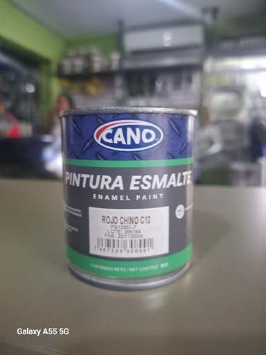 [PINTURAROJO] Pintura Esmalte Rojo 1/16