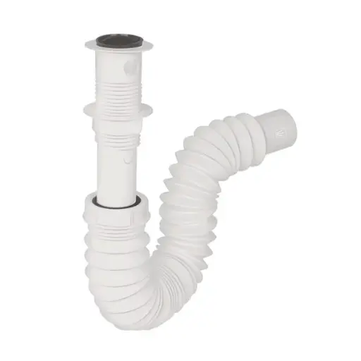 [SIFON] Sifon Flexible Simple P/Lavamano Con Push Boton