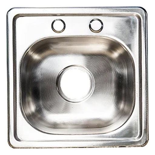 [000995] Fregadero Acero Inoxidable De Bar 15 X 15 X 5-1/2